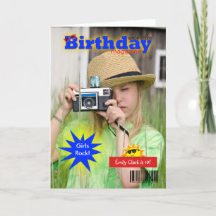 Birthday Magazine Cover Card
