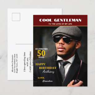 Birthday Magazine Photo Cover Personalise Postcard