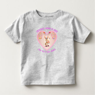 Birthday Magic: Bunny on Roller Skates Toddler T-Shirt