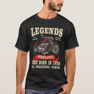 Birthday Man Biker Gift Motorcycle Chopper 1958 T  T-Shirt