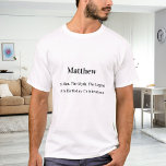 Birthday man myth legend name fun T-Shirt<br><div class="desc">For a white,  light coloured t-shirt. Personalise and add your own photo of the birthday boy/man.  Personalise and add a name,  age 40 and a text.  Text: The Man,  The Myth,  The Legend. Black text.</div>