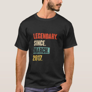 Birthday March 6Th Decoration 6 Years Old Vintage T-Shirt