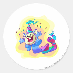 Birthday Meerca Classic Round Sticker