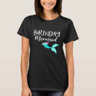 BIRTHDAY MERMAID Birthday Party Girl Mama Squad M T-Shirt