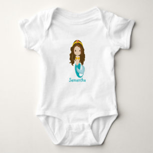 Birthday Mermaid Party Baby Bodysuit