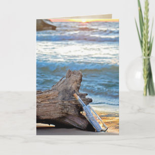 Birthday message in a bottle card