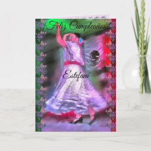 Birthday Mexican Dancer 0175 Card