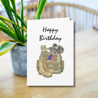Birthday Military USA Dog Tag Veteran Soldier