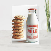 Birthday Milk and Chocolate Chip Cookies