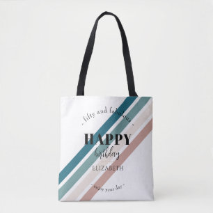 Birthday Minimalist design in pastel colours Tote Bag