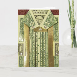Birthday Money Dollar Shirt Card