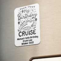 Birthday Monogram Cruising Cruise Cabin Door  