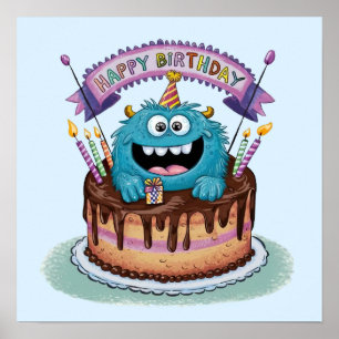 Birthday Monster Poster