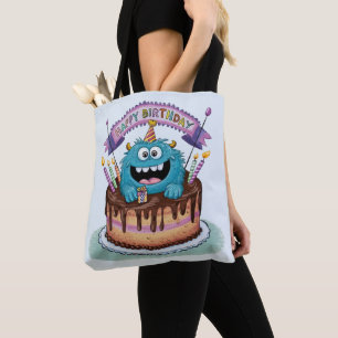 Birthday Monster Tote Bag