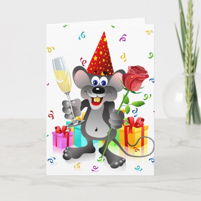 Birthday Mouse Card (Front)