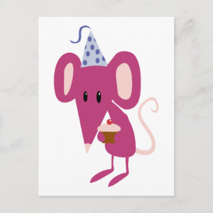 Birthday Mouse Postcard