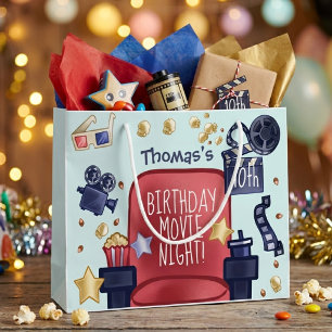 Birthday movie night large gift bag