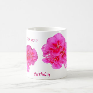 BIRTHDAY MUG, FLORAL COFFEE MUG