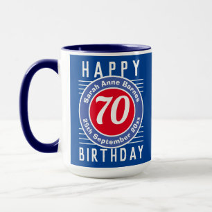 Birthday Mug with Age, Name, & Date