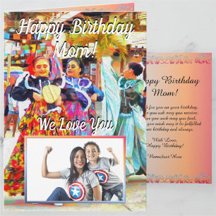 Birthday Mum Festival Dancers 2549 Card