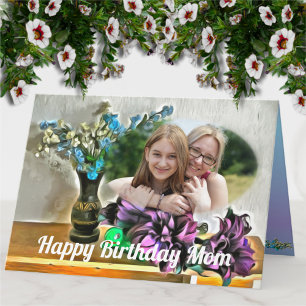 Birthday Mum Flowers 2190 Card
