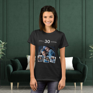 Birthday name age photo collage T-Shirt