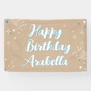 Birthday Name Banner - Painted Style Photo Wall