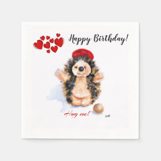 Birthday Napkin "Little Hedgehog"