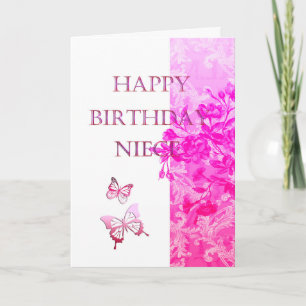 Birthday Niece (pink) Card