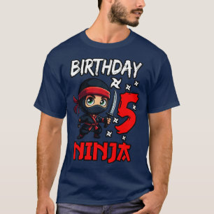 Birthday Ninja 5 Kids 5th Birthday T-Shirt