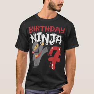 Birthday Ninja 7 Years Old Karate Kids 7Th Birthda T-Shirt