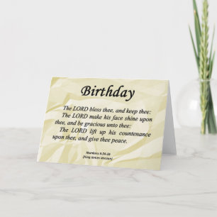 Birthday Numbers 6-24 Card