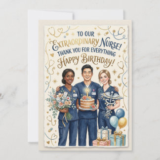 Birthday Nurse Card