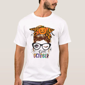 Birthday October Party With Pumpkin For Her T-Shirt