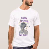 Birthday Old Coot Fun Novelty Animal Pattern