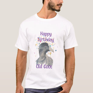 Birthday Old Coot Fun Novelty Animal Pattern T-Shirt