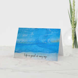 birthday- old textured paint abstract card