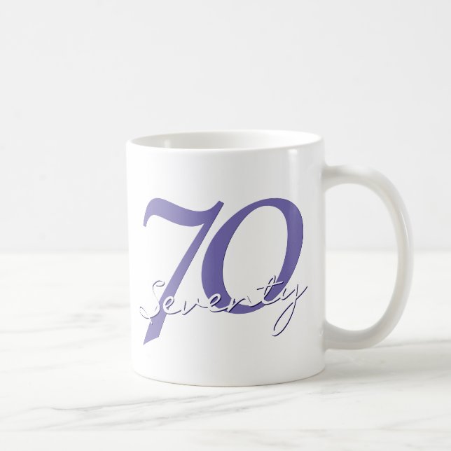 Birthday or Anniversary | Purple Grunge EDITABLE Coffee Mug (Right)
