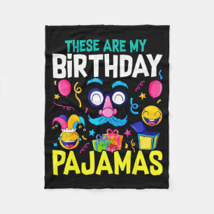 Birthday Pajama Cute Top Pj Girls Sleep Fleece Blanket