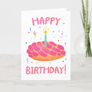 Birthday Pan Dulce Concha  Card