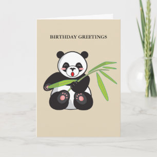 Birthday Panda Card
