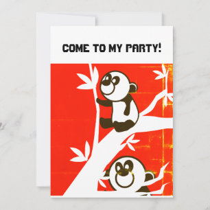 Birthday Pandas Save The Date