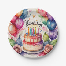Birthday Paper Plate