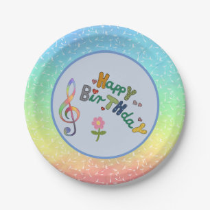 birthday paper plate