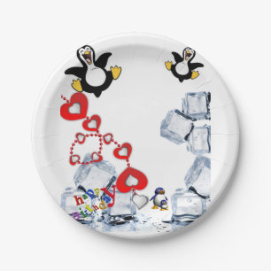 Birthday Paper Plates, Penguin Paper Plate