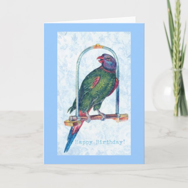 Birthday Parrot Card (Front)