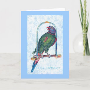 Birthday Parrot Card