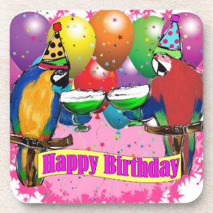 BIRTHDAY PARROTS COASTER