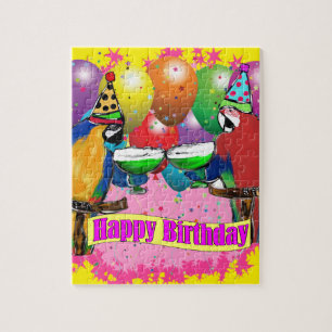 BIRTHDAY PARROTS JIGSAW PUZZLE