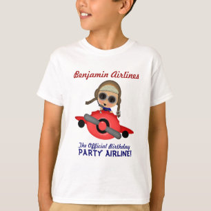 Birthday Party Airline T-shirt